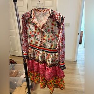 Liang Dian Yi Zu Floral Pink Dress